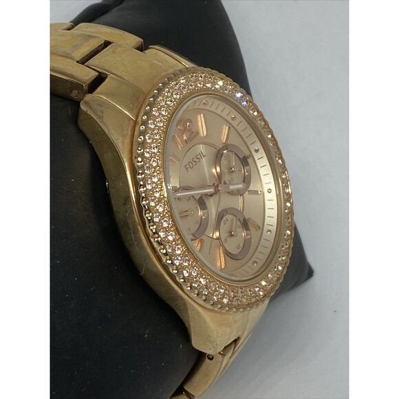 Fossil Stella ES3590 Women's Gold Stainless Steel Analog Dial Quartz Watch LB284 - Picture 5 of 12